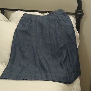 L.L. Bean lightweight jean skirt
